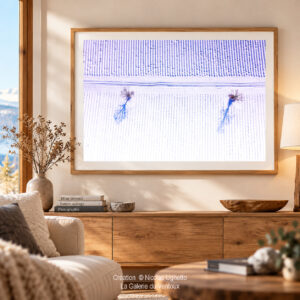 Les ombres de l'hiver 90 60 cm Tirage d' art