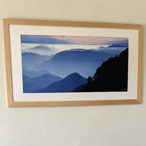 Tirage d'art de 50 par 100 cm Rencontre au pays bleu