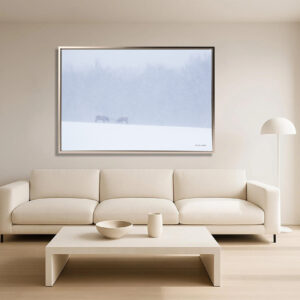 Tirage d'art 90 60 Duel sous la neige