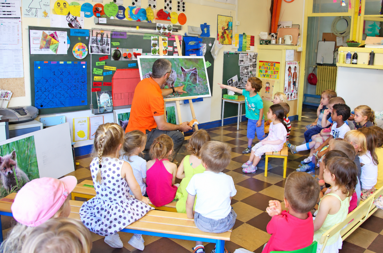 Animation pédagogique en classe autour de la vie sauvage du Ventoux