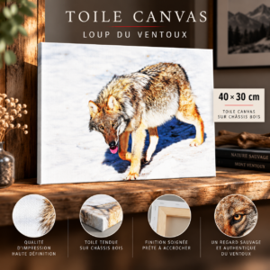 Loup neige 40 par 30